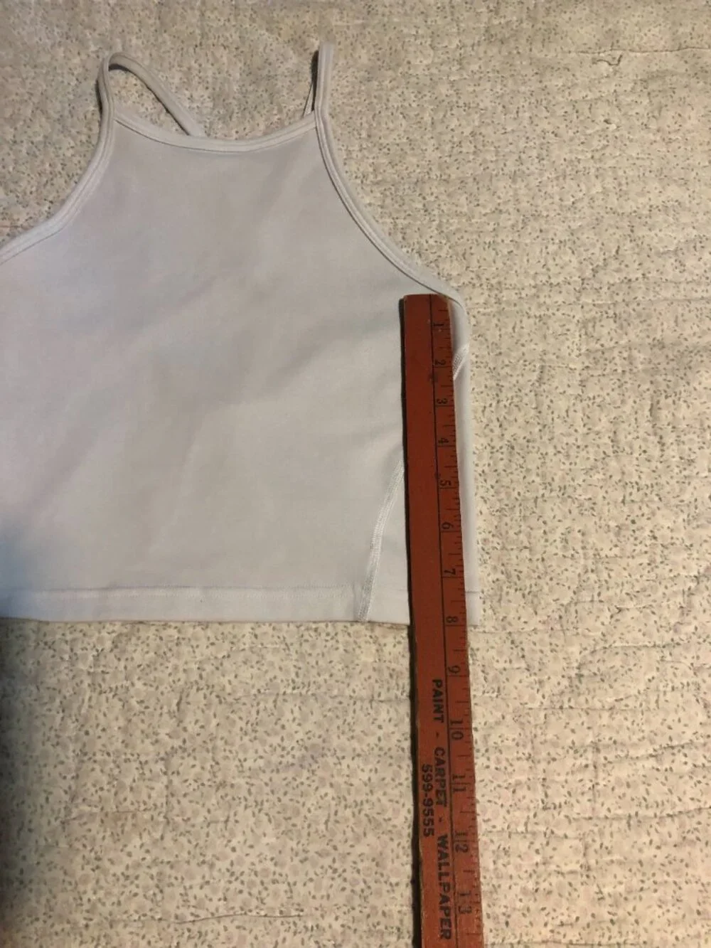 Lululemon White Activewear Tank Top, Size Small